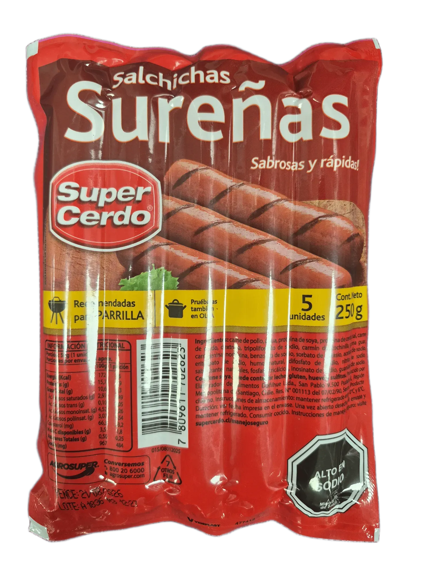 Salchichas Sureñas 250g