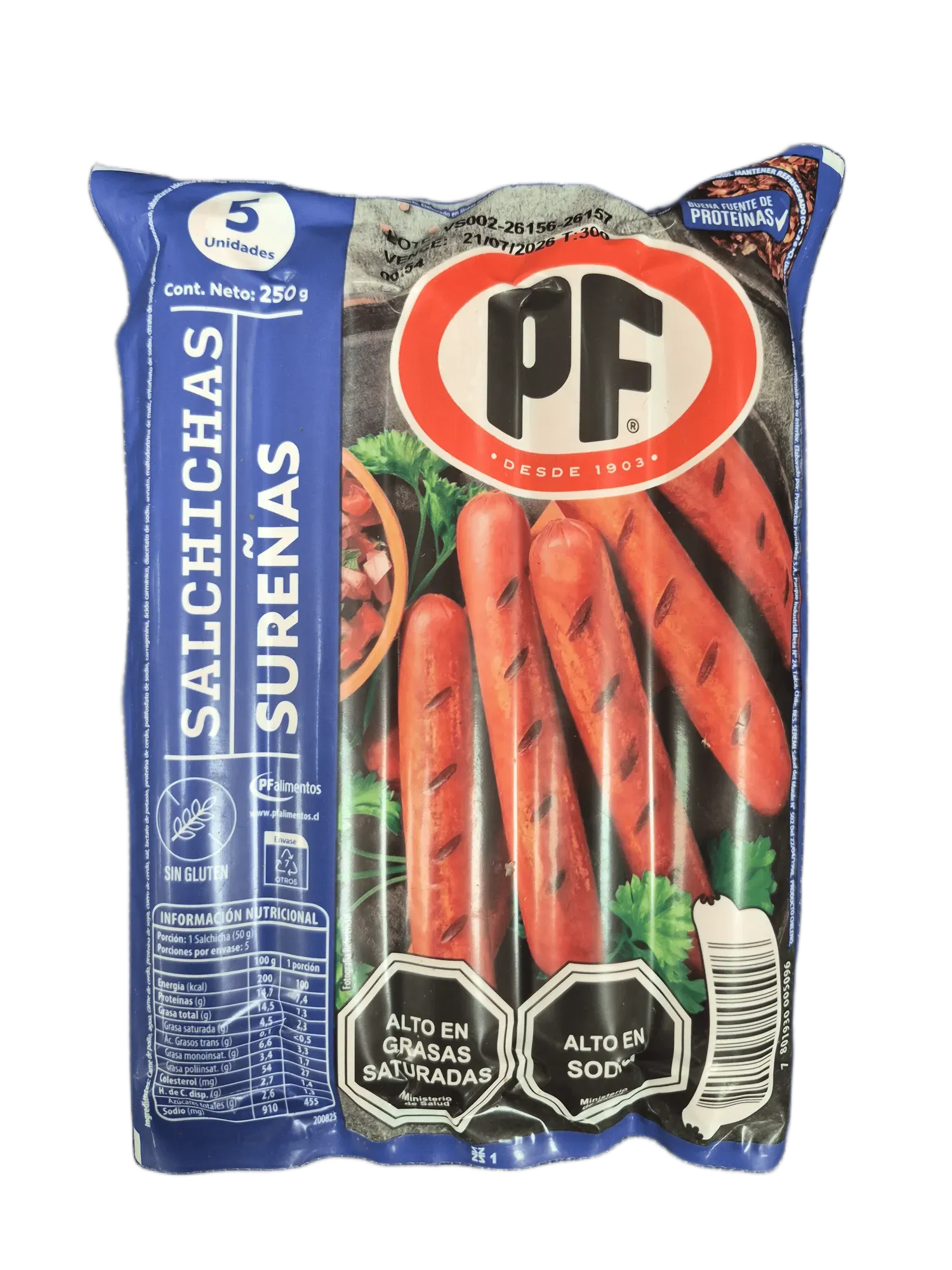 Salchichas Sureñas PF 250g