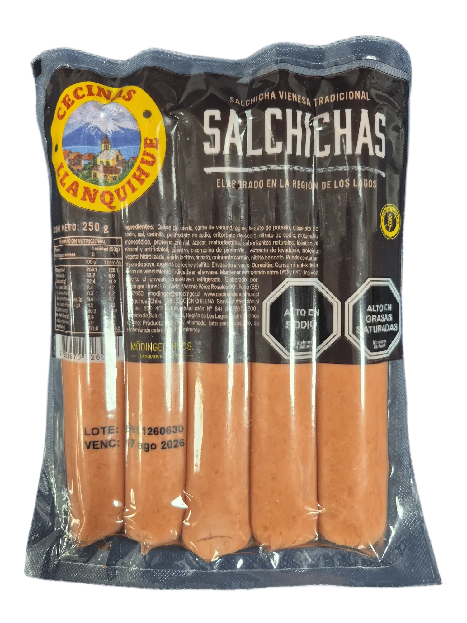 Salchichas Llanquihue 250g